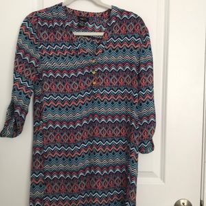 Patterned Aztec Dress